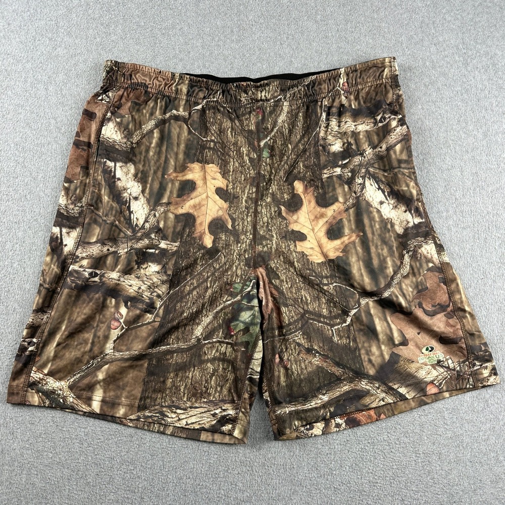 Russell Shorts Mens L RS14102M0 Mossy Oak Camo Break-Up Infinity Athletic